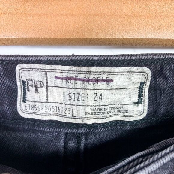 -Free People Skinny Jeans Raw Hem 24 - Picture 6 of 8